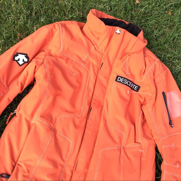 descente orange ski jacket